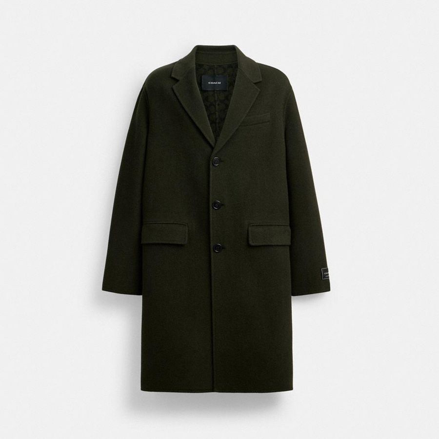 Abrigo COACH Mujer Negras | 590-QNXYGZ