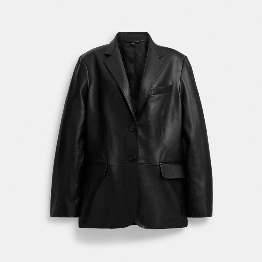 Blazer COACH Mujer Negras | 106-QMRAOF
