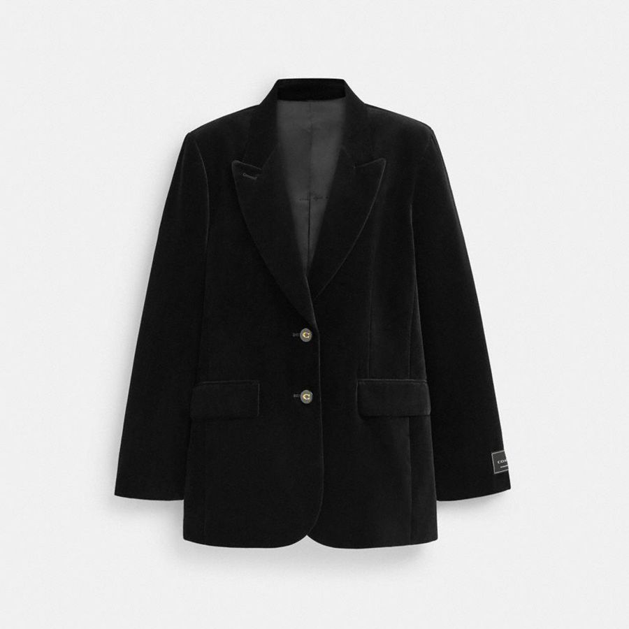 Blazer COACH Mujer Negras | 287-OTRIBQ