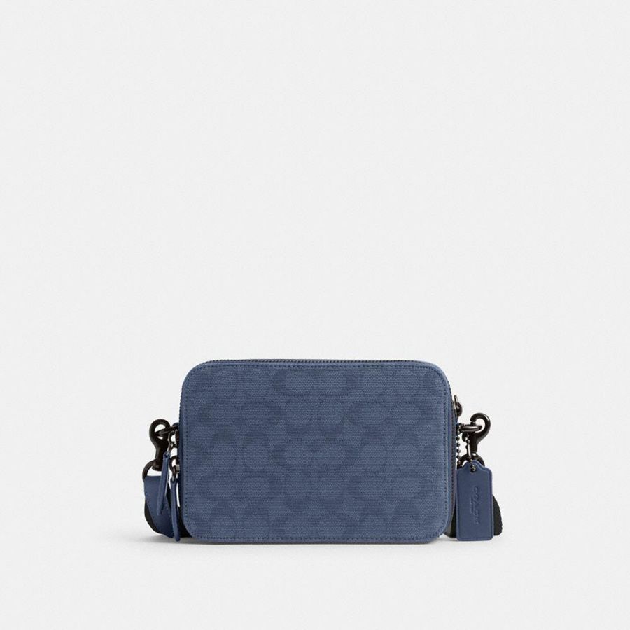 Bolsa Cruzada COACH Hombre Azules | 924-IOTLUJ