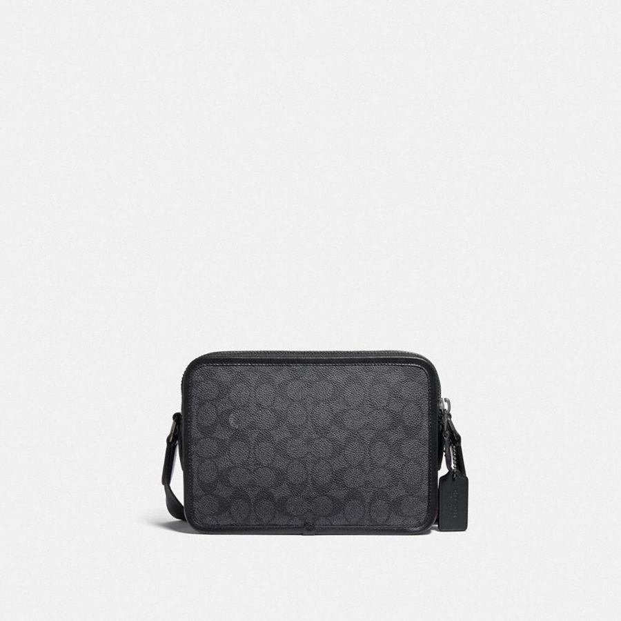 Bolsa Cruzada COACH Hombre Gris | 709-ZEWGUK