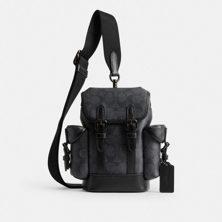 Bolsa Cruzada COACH Hombre Gris | 849-IDLXSU