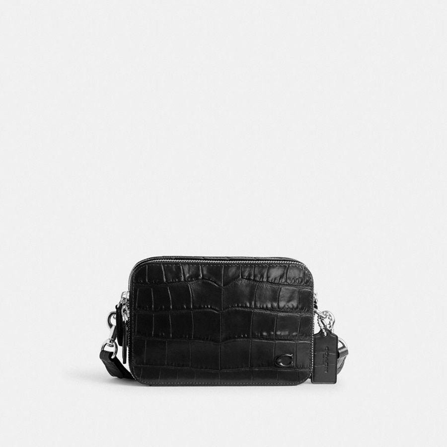 Bolsa Cruzada COACH Hombre Negras | 104-SZWACL