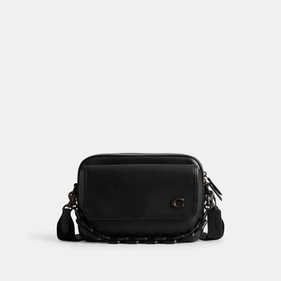 Bolsa Cruzada COACH Hombre Negras | 945-ROPEFY