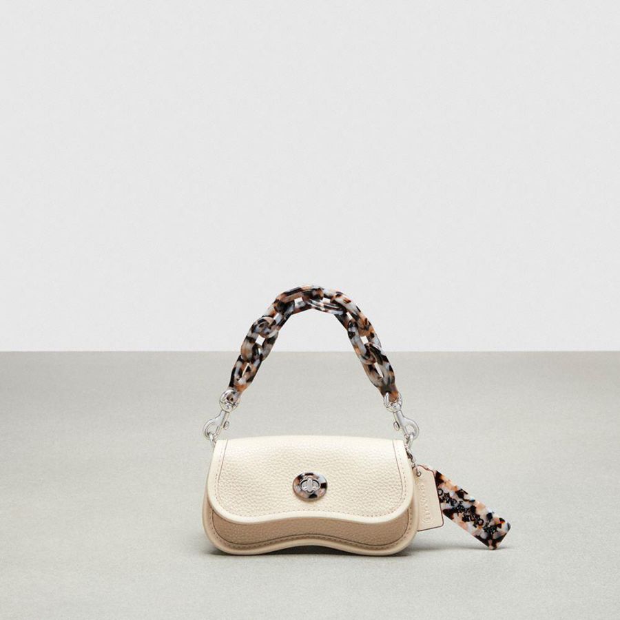 Bolsa Cruzada COACH Mujer Blancas | 143-BUPJID