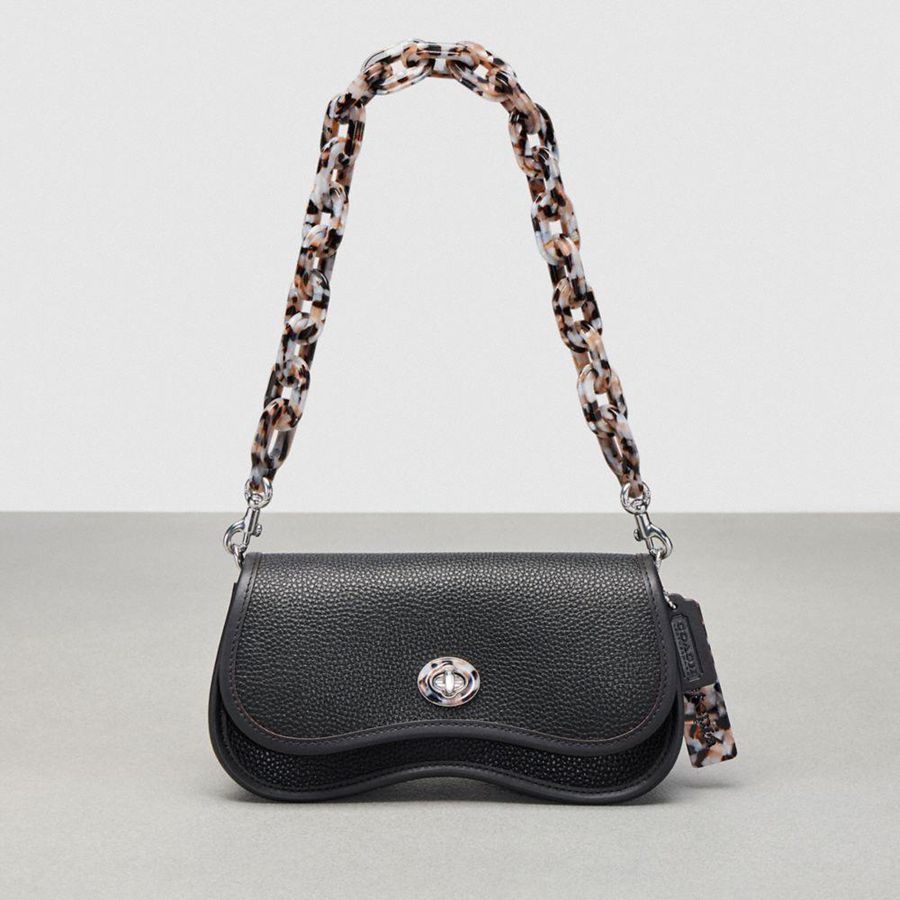 Bolsa Cruzada COACH Mujer Negras | 352-DZFWBT
