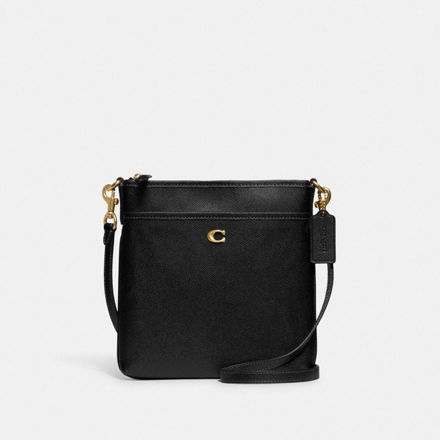 Bolsa Cruzada COACH Mujer Negras | 437-NSOWBD
