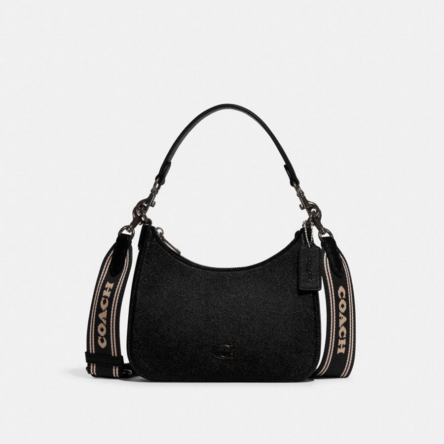 Bolsa Cruzada COACH Mujer Negras | 450-QSHAEF