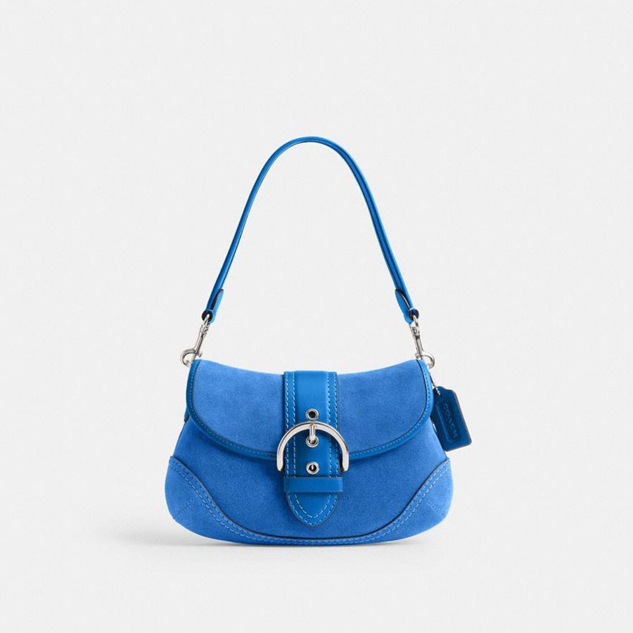 Bolsa de Hombro COACH Mujer Azules | 820-VHGUWR
