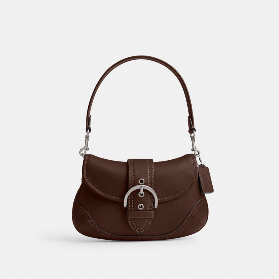 Bolsa de Hombro COACH Mujer Marrones | 859-NABZGU