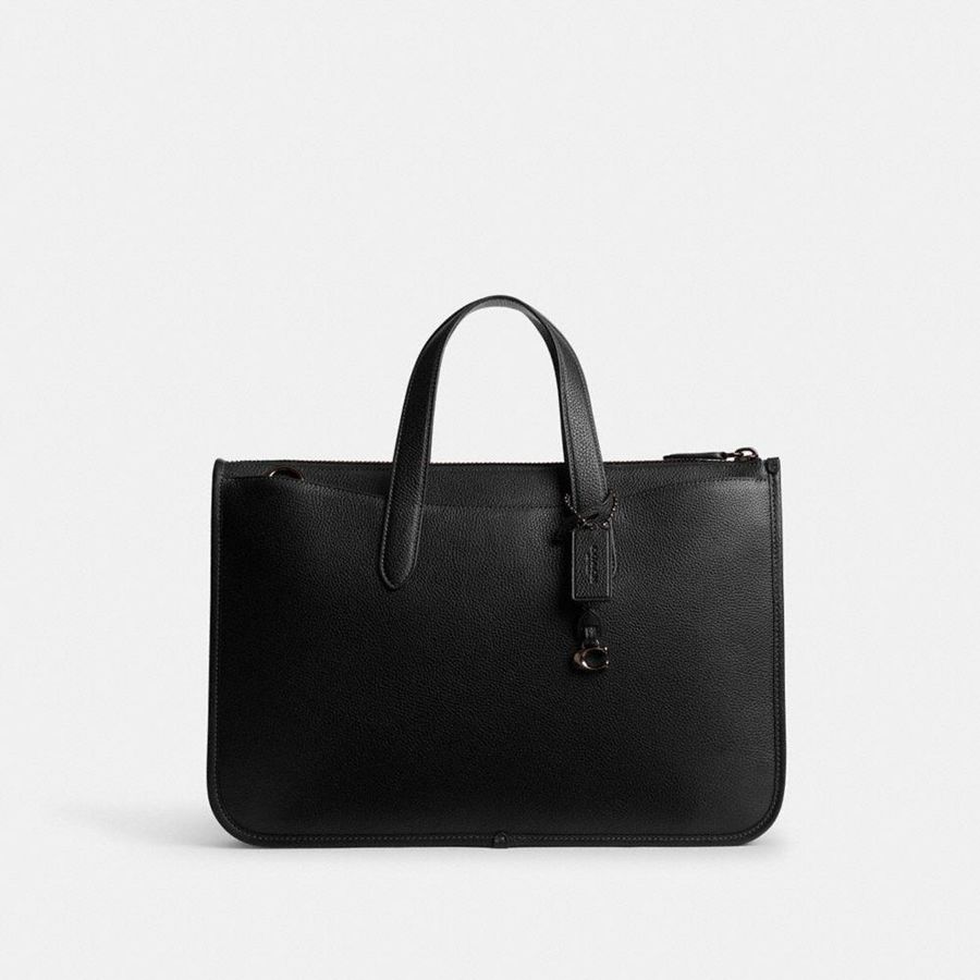 Bolso Tote COACH Hombre Negras | 945-PHLUBJ
