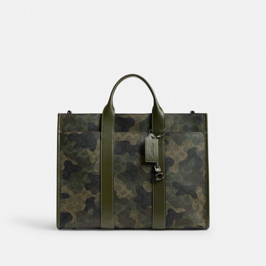 Bolso Tote COACH Hombre Verde | 028-SIHGTA