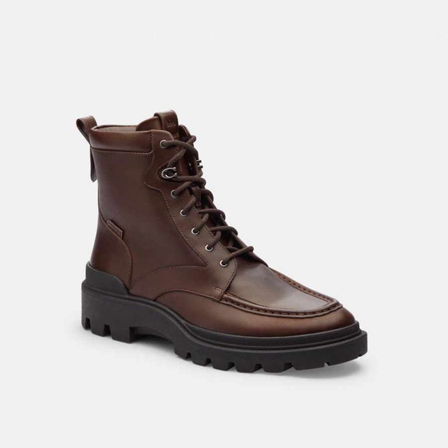Botas COACH Hombre Marrones | 109-YFCJIA
