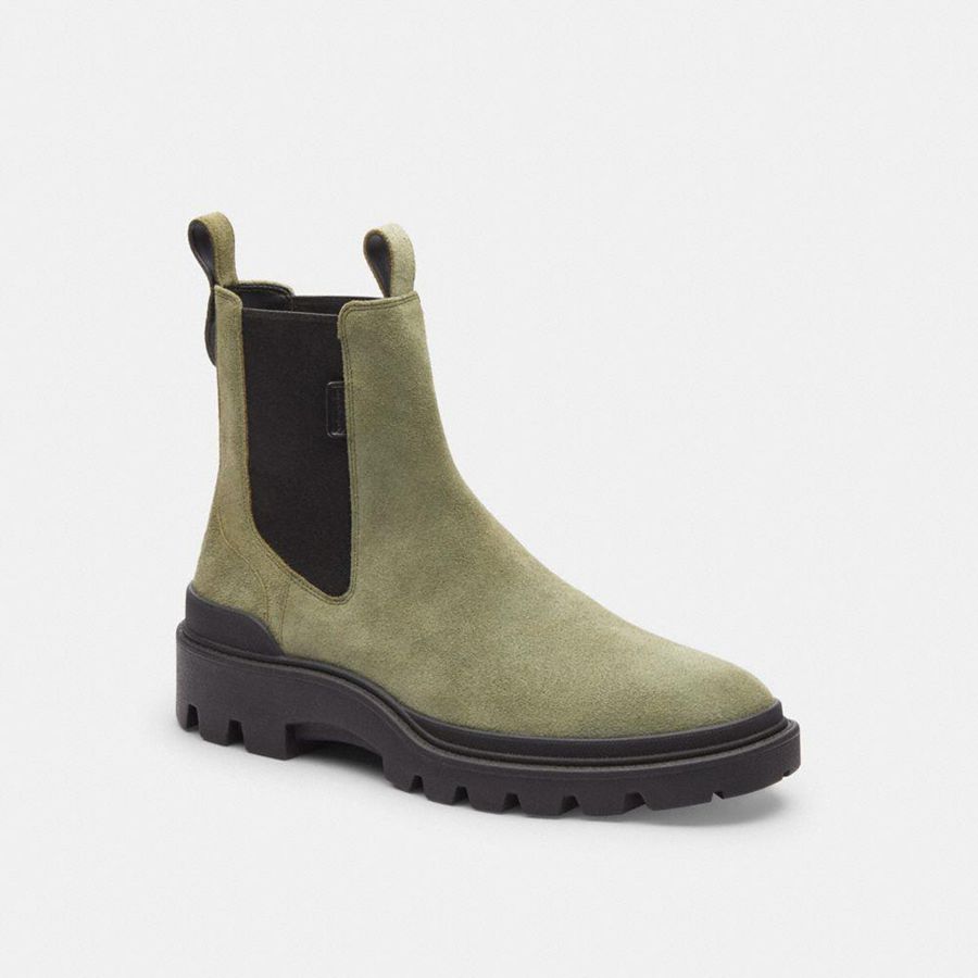 Botas COACH Hombre Verde | 613-XTKOAU