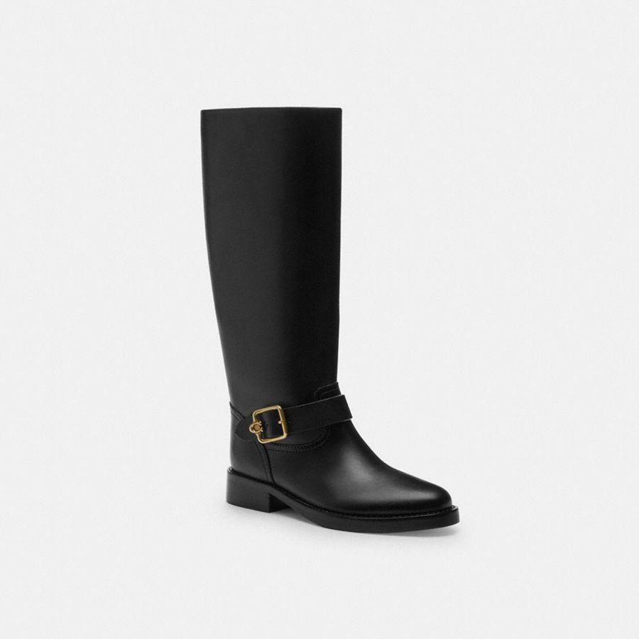 Botas COACH Mujer Negras | 049-MFPHLE