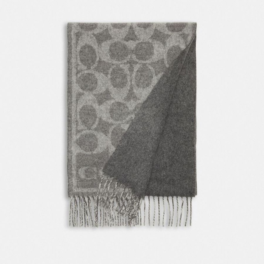 Bufanda COACH Hombre Gris | 721-YCUHWS
