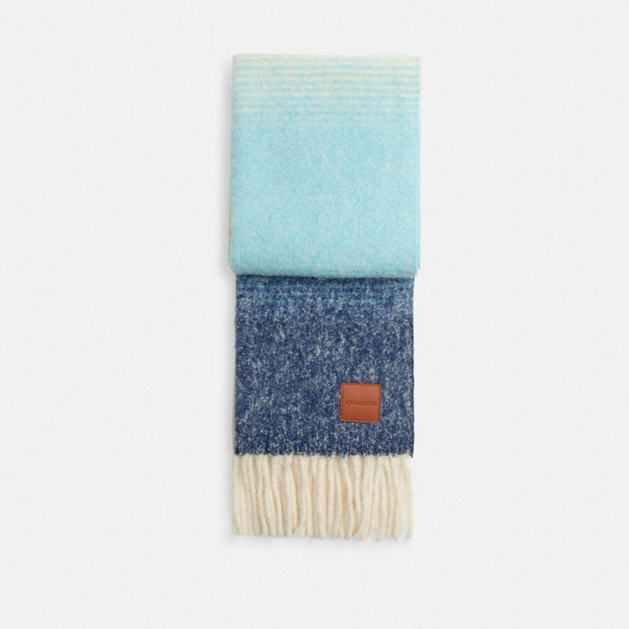 Bufanda COACH Mujer Azules | 170-IEMHDT