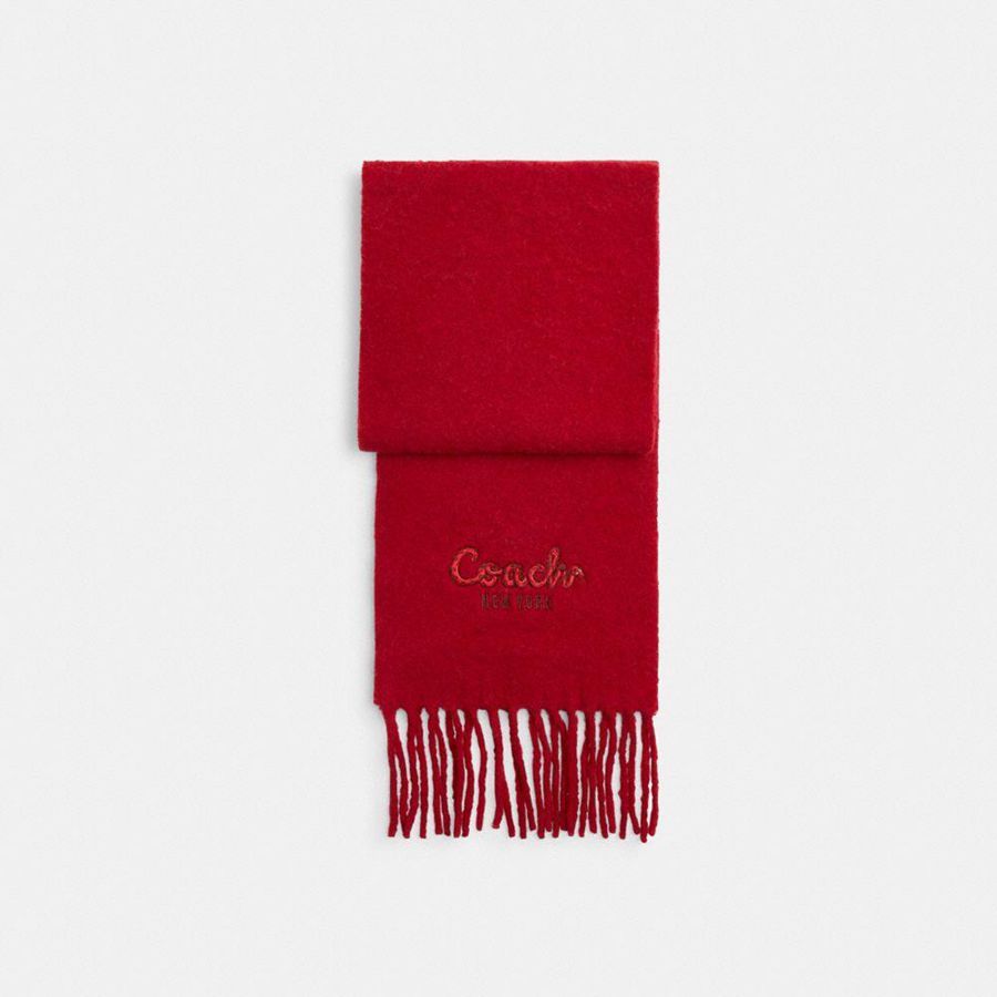 Bufanda COACH Mujer Rojas | 196-EABHIG