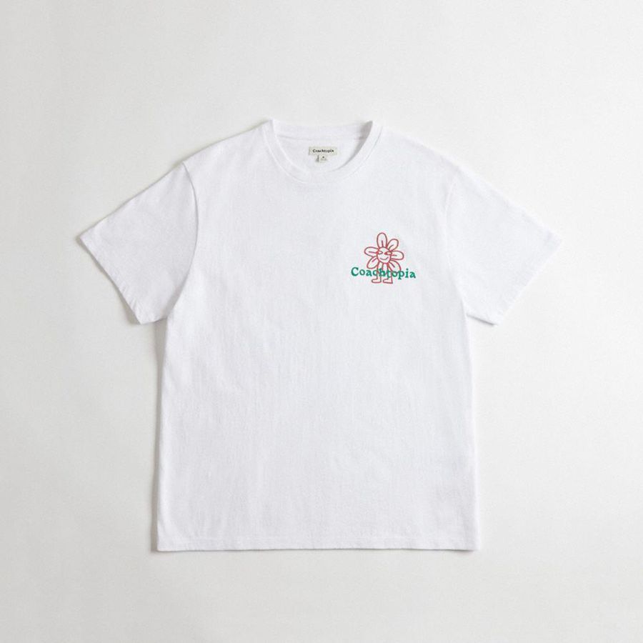 Camiseta COACH Mujer Blancas | 849-NTVMSL
