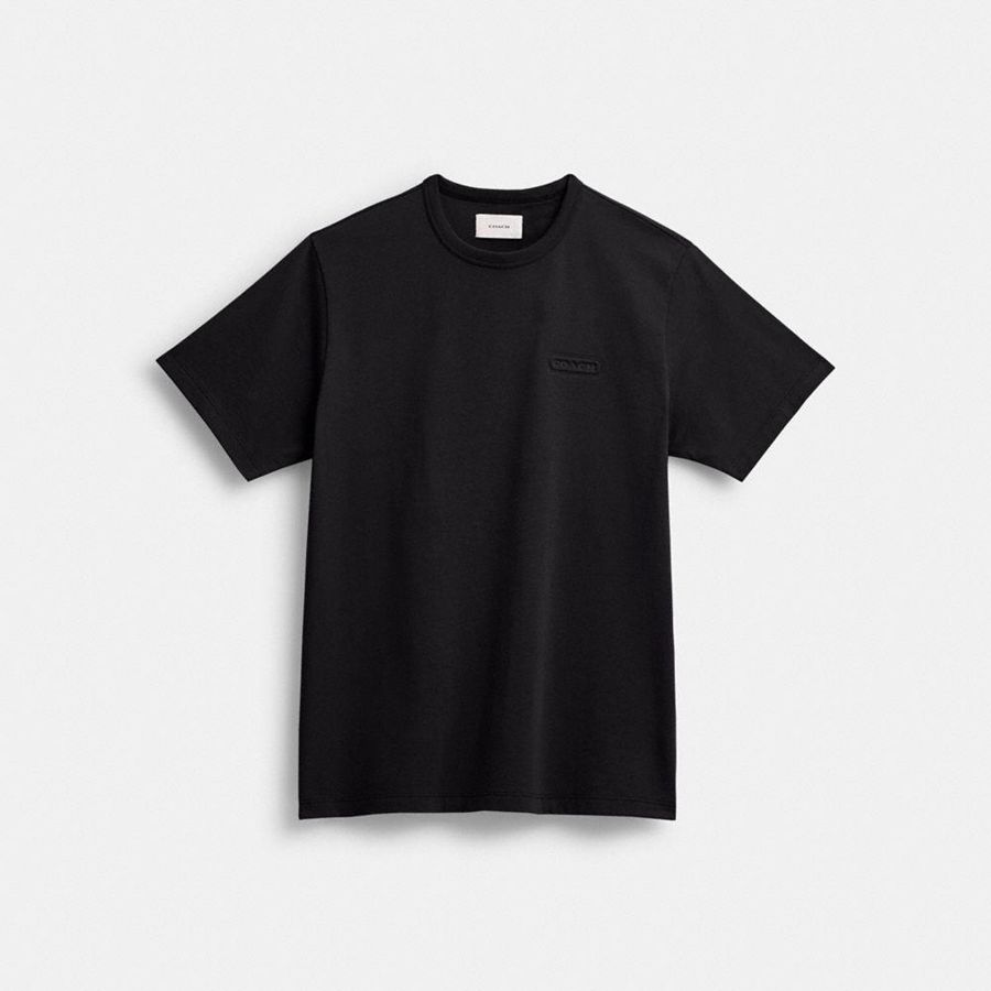 Camiseta COACH Mujer Negras | 316-OQGHZM