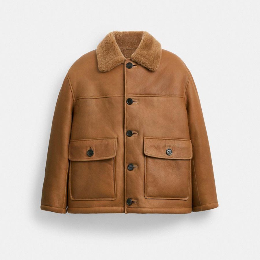 Chaqueta COACH Hombre Marrones | 270-JOXMBH