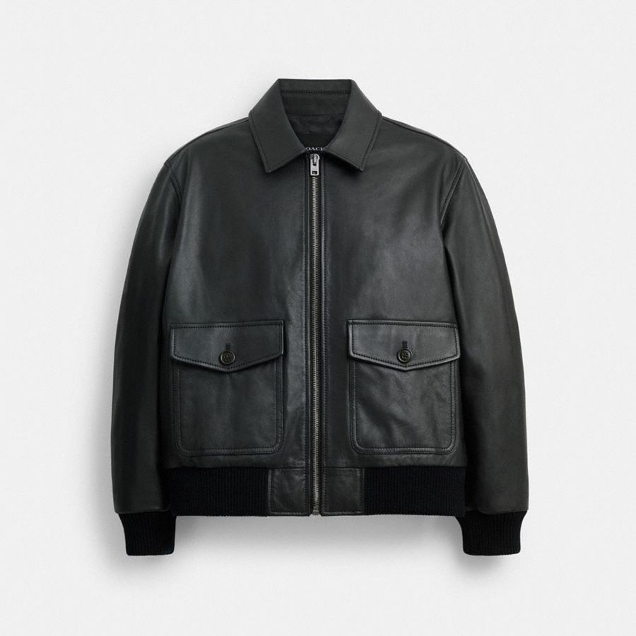 Chaqueta COACH Hombre Negras | 614-XUCJYK