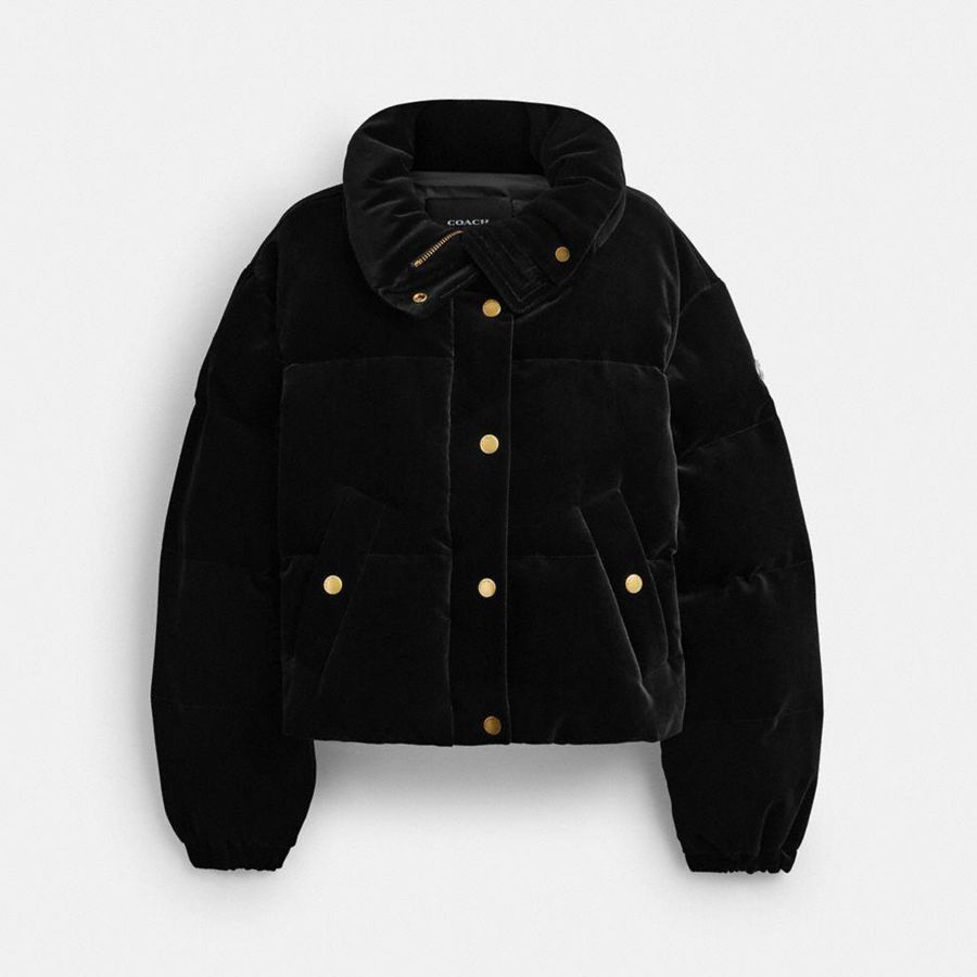 Chaqueta COACH Mujer Negras | 896-GPMJIU