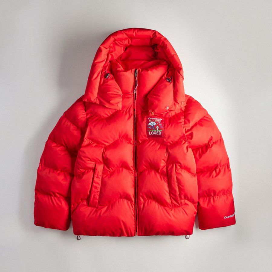 Chaqueta COACH Mujer Rojas | 071-UWZERN