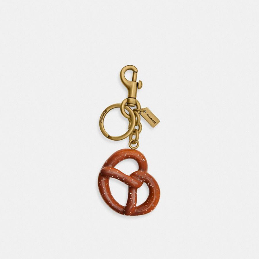 Charms COACH Mujer Doradas | 674-CXIAGO