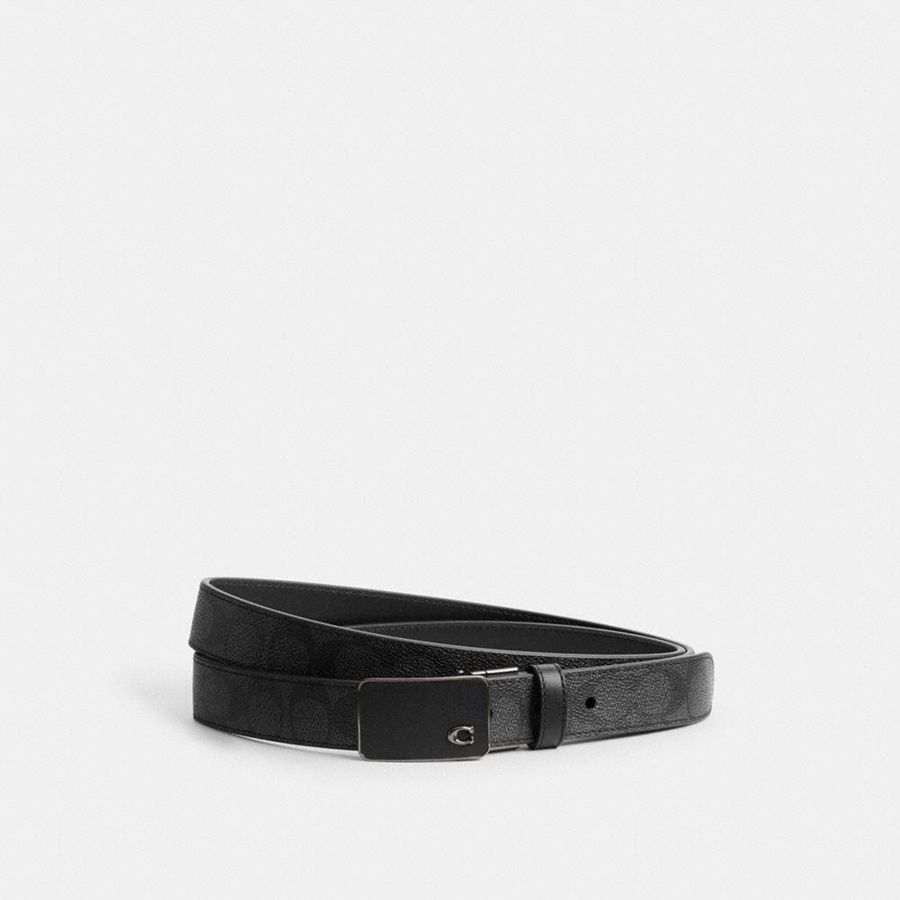 Cinturones COACH Hombre Gris | 453-XLZNGD