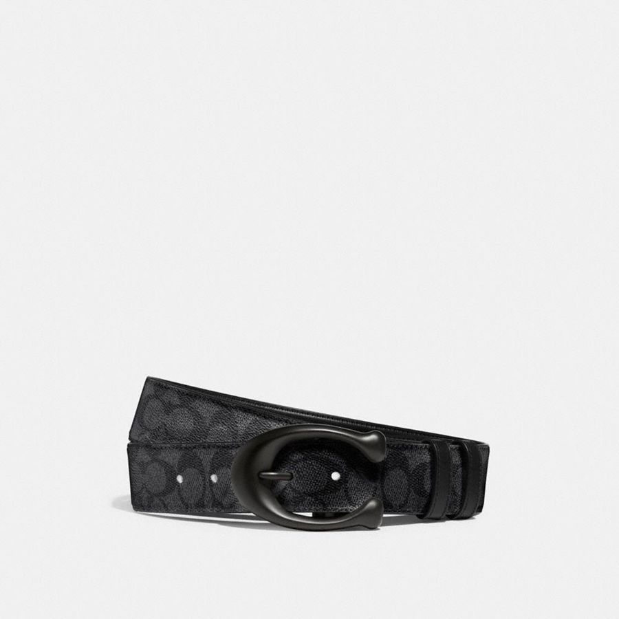 Cinturones COACH Hombre Negras | 845-JQCPTS