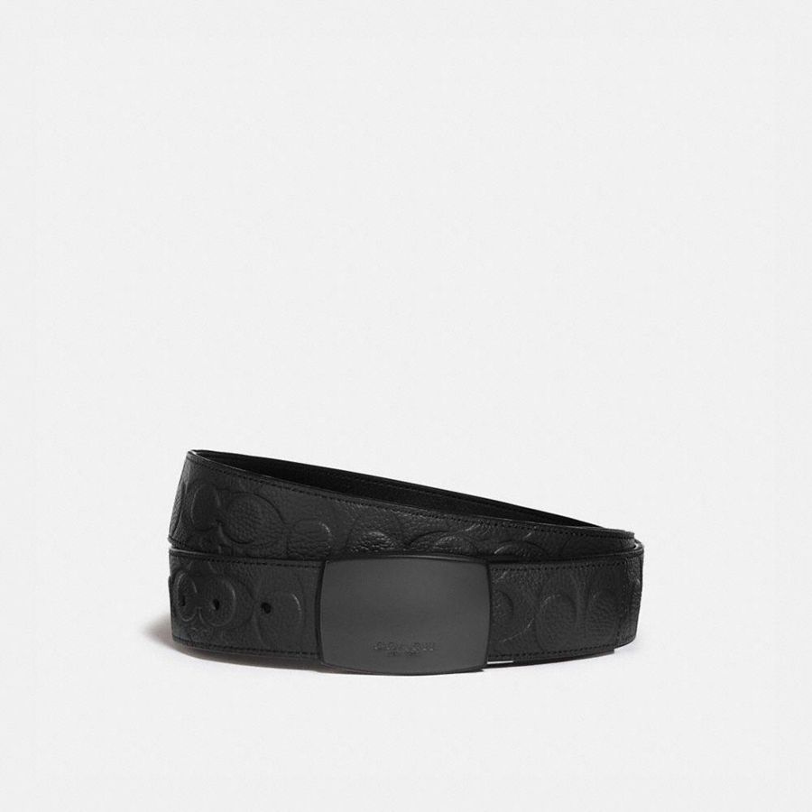 Cinturones COACH Hombre Negras | 859-QXBMIF
