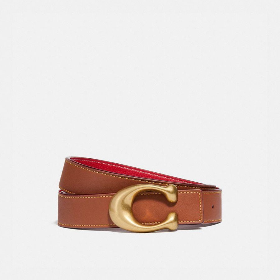 Cinturones COACH Mujer Marrones | 215-HKLJMF