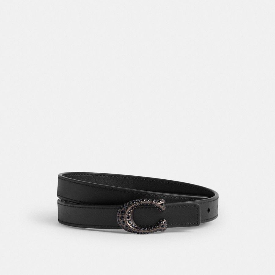 Cinturones COACH Mujer Negras | 657-WDGHCA