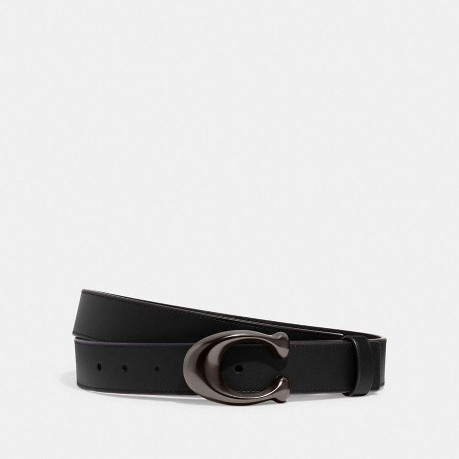 Cinturones COACH Mujer Negras | 780-ETMWZO