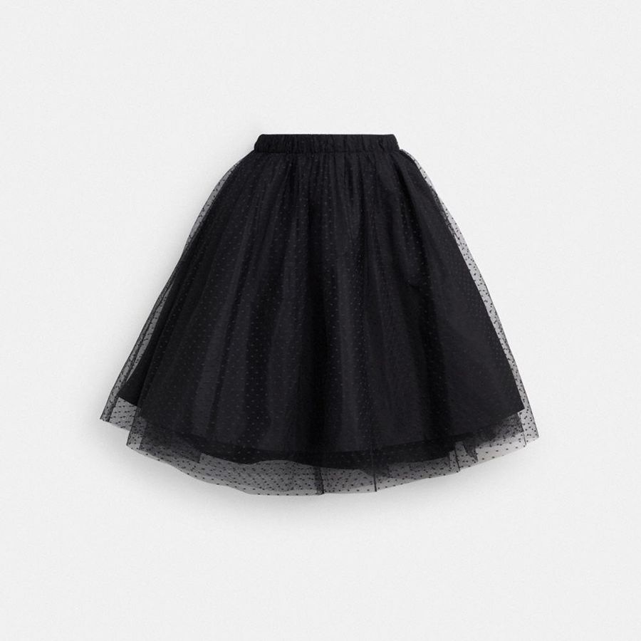 Falda COACH Mujer Negras | 109-KPGSVH