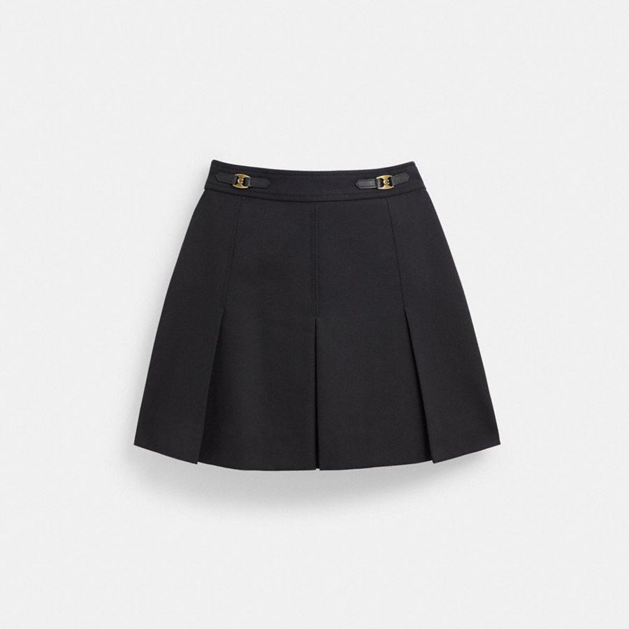 Falda COACH Mujer Negras | 624-IHGWMR