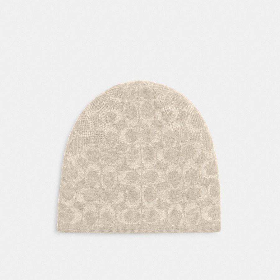 Gorro COACH Hombre Blancas | 768-MTSCUZ
