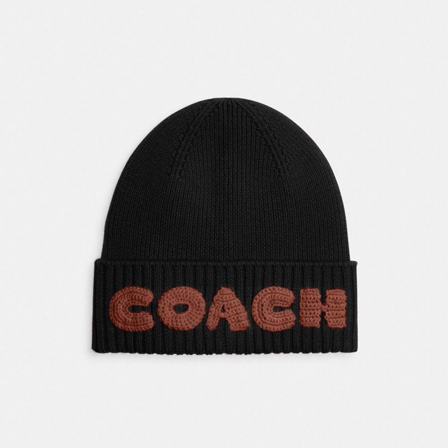 Gorro COACH Hombre Negras | 408-LMIUPO