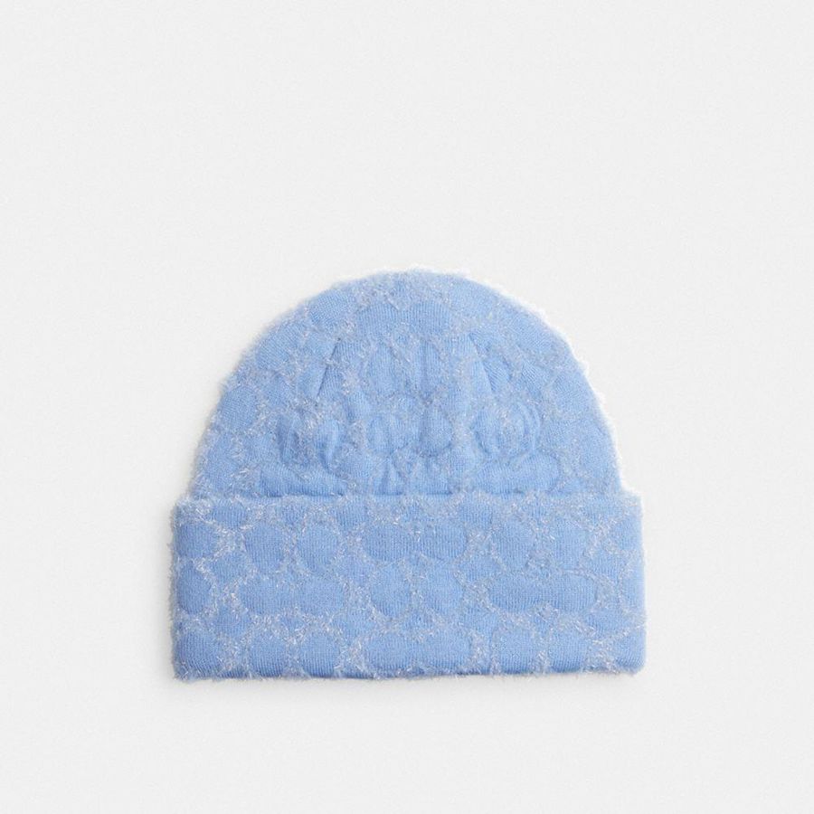 Gorro COACH Mujer Azules | 608-AFMKLS