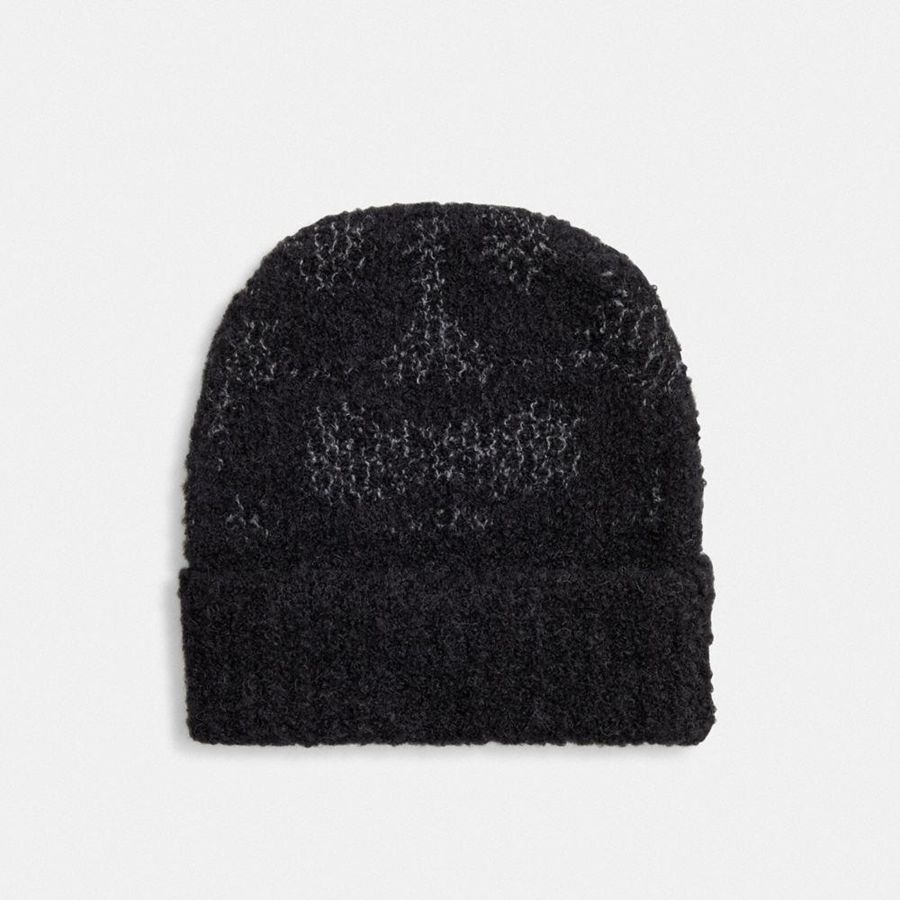 Gorro COACH Mujer Negras | 082-UOYDLE