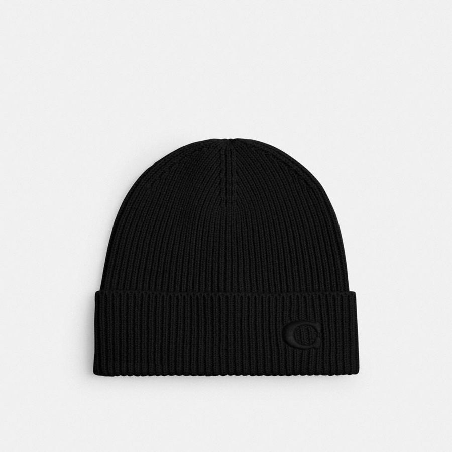 Gorro COACH Mujer Negras | 721-VXMKJR