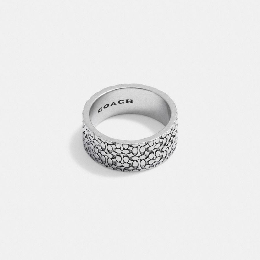 Joyeria COACH Hombre Plateadas | 245-SVKJPO