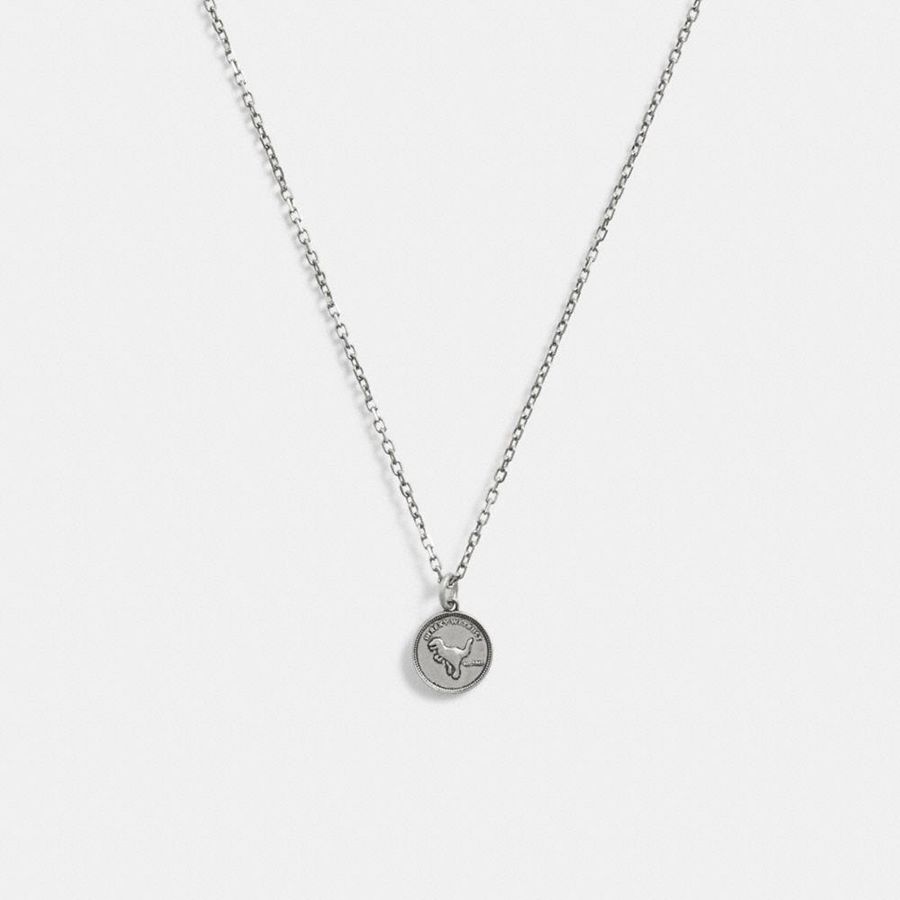 Joyeria COACH Hombre Plateadas | 894-TYLVQP