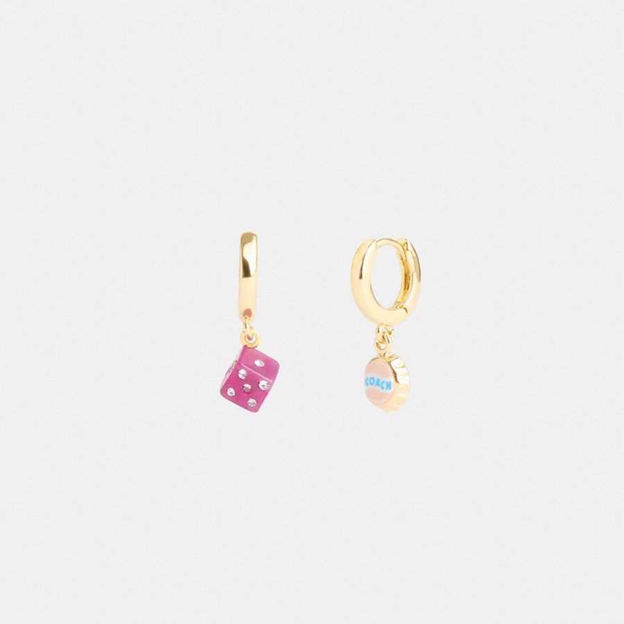 Joyeria COACH Mujer Doradas | 043-MCEVGW