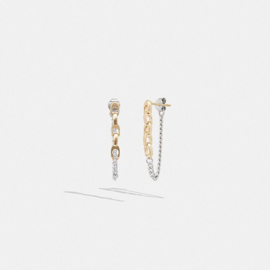 Joyeria COACH Mujer Plateadas | 438-EXJYFC