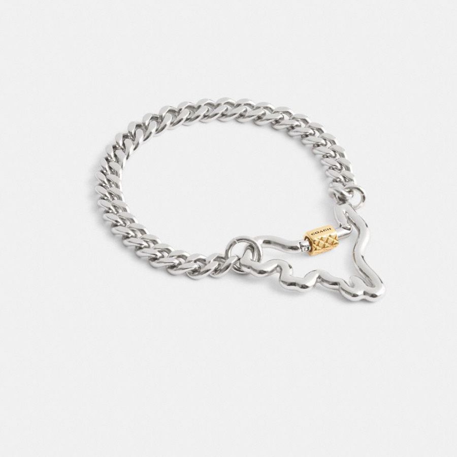Joyeria COACH Mujer Plateadas | 492-CXERGZ