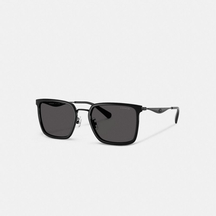 Lentes de Sol COACH Hombre Negras | 792-JXUDQC
