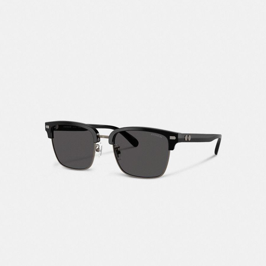Lentes de Sol COACH Hombre Negras | 915-KTVJRQ