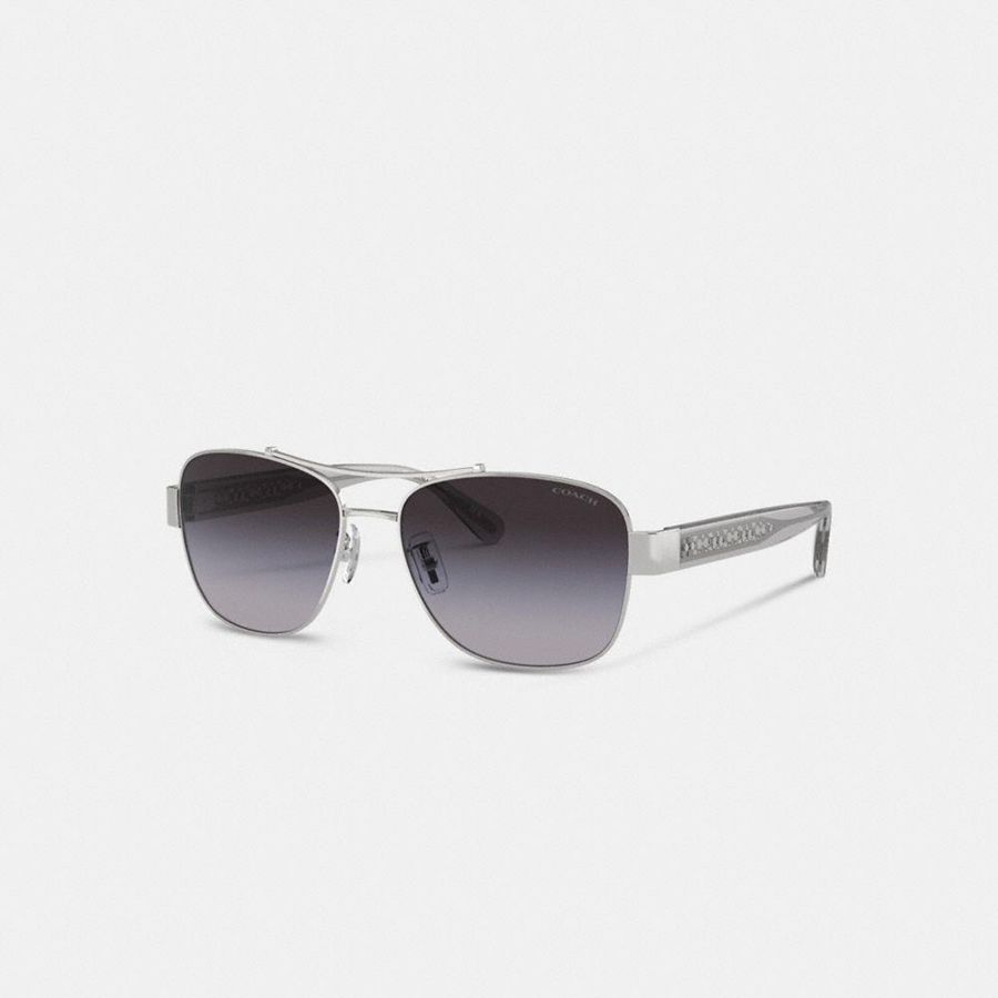 Lentes de Sol COACH Mujer Gris | 978-PNQVYM